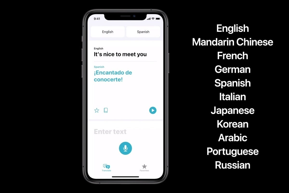 wwdc20 siri translate languages