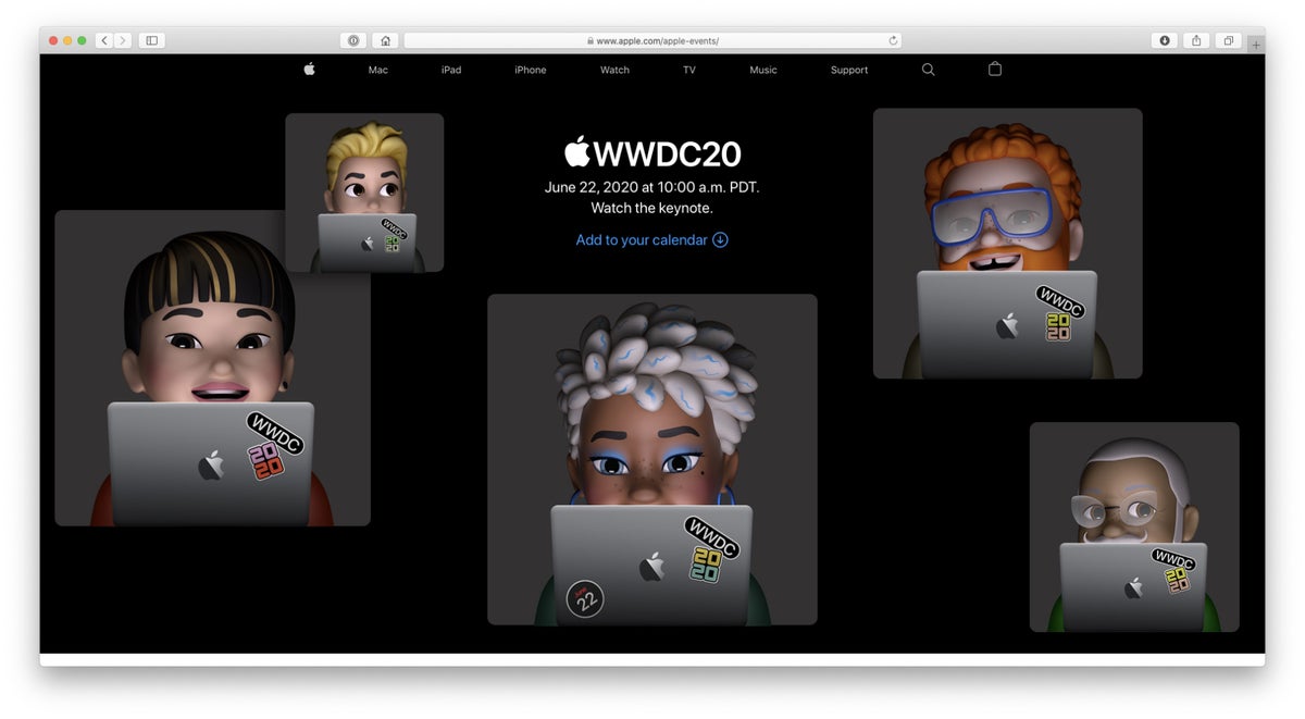 веб-сайт wwdc20 stream apple
