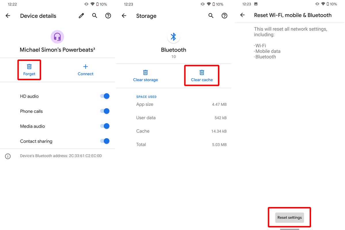 android fix bluetooth