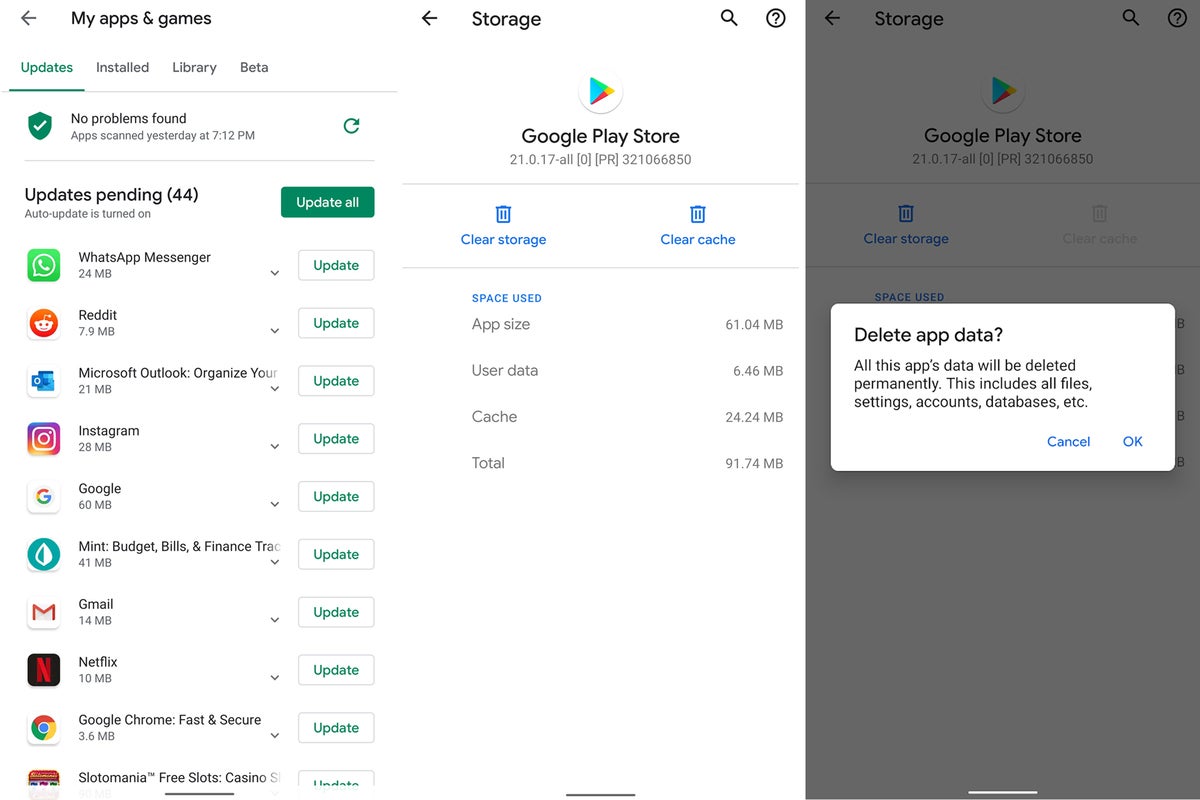android fix play store