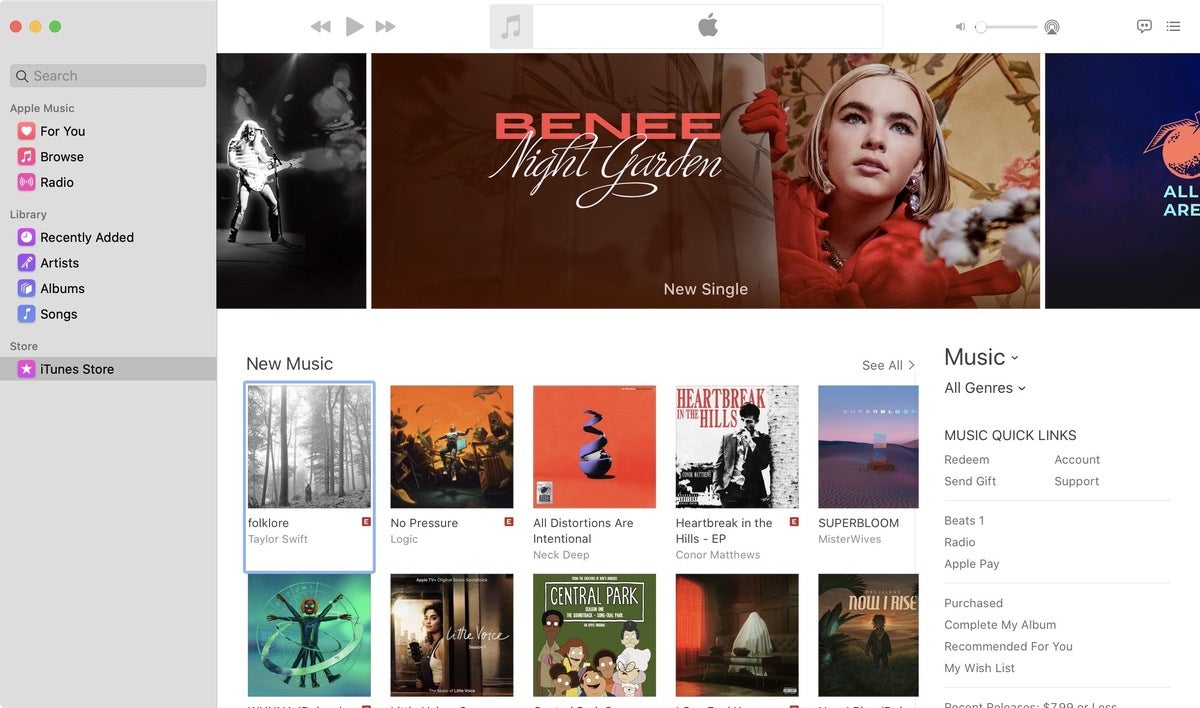 catalina music itunes store