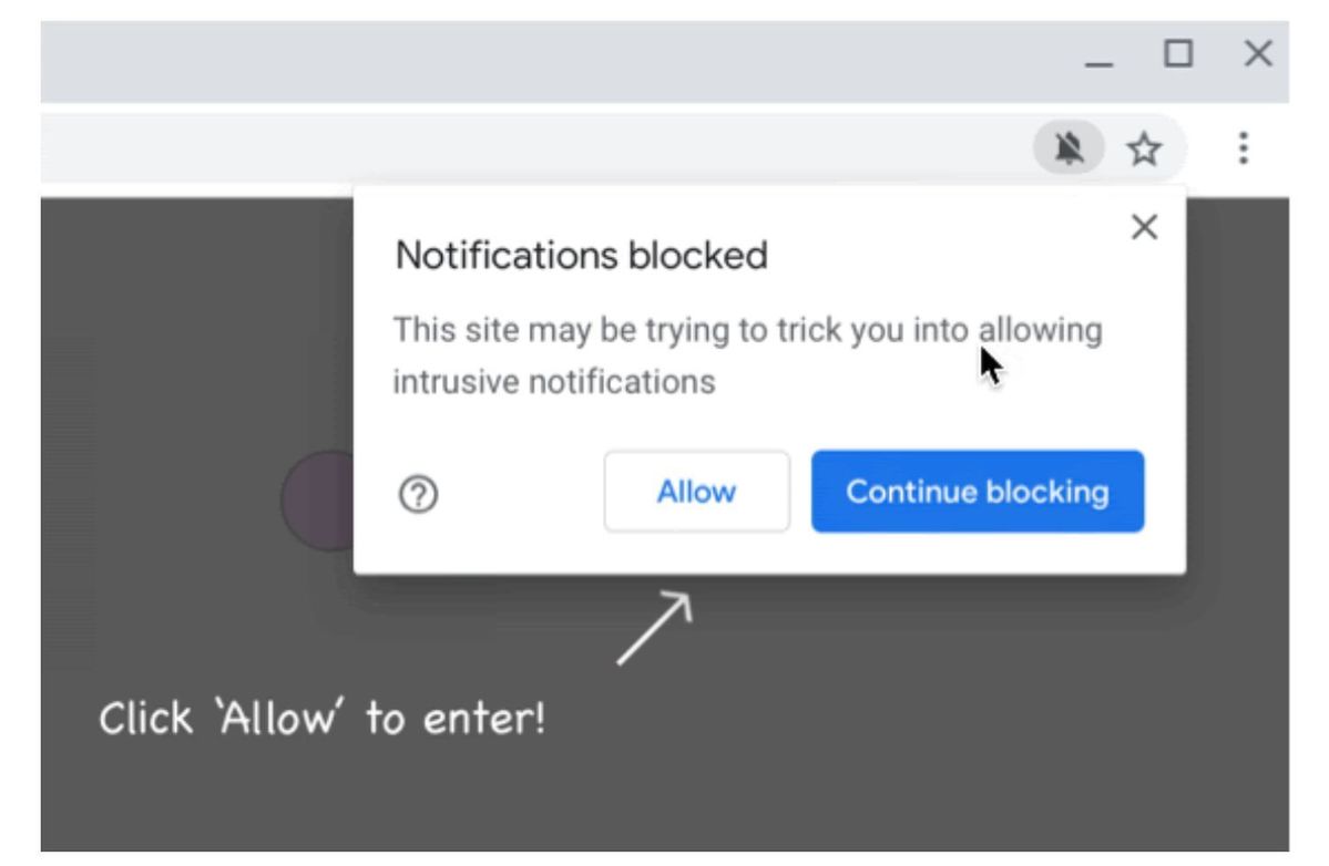 chrome block notifications