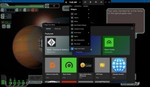 Microsoft xbox game bar ftl widget menu