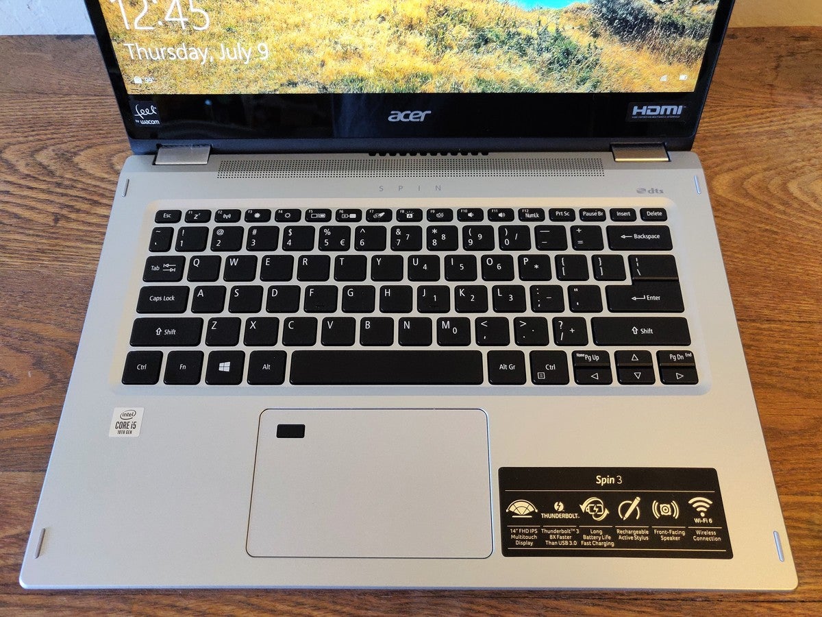 Acer Spin 3 P314-54N-58Q7 keyboard