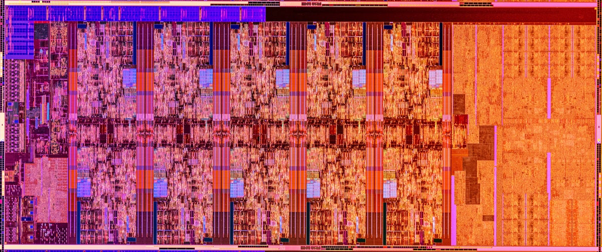 Intel 10-core Comet Lake S die shot