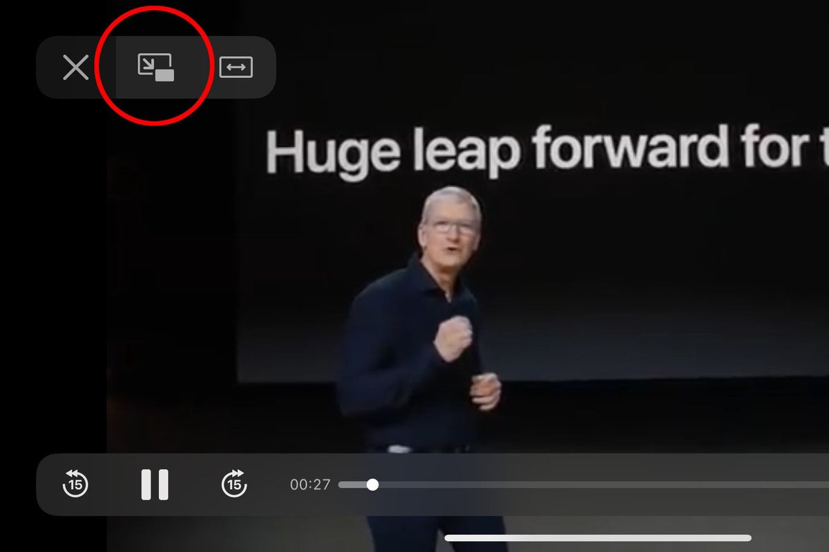 кнопка ios14 pip