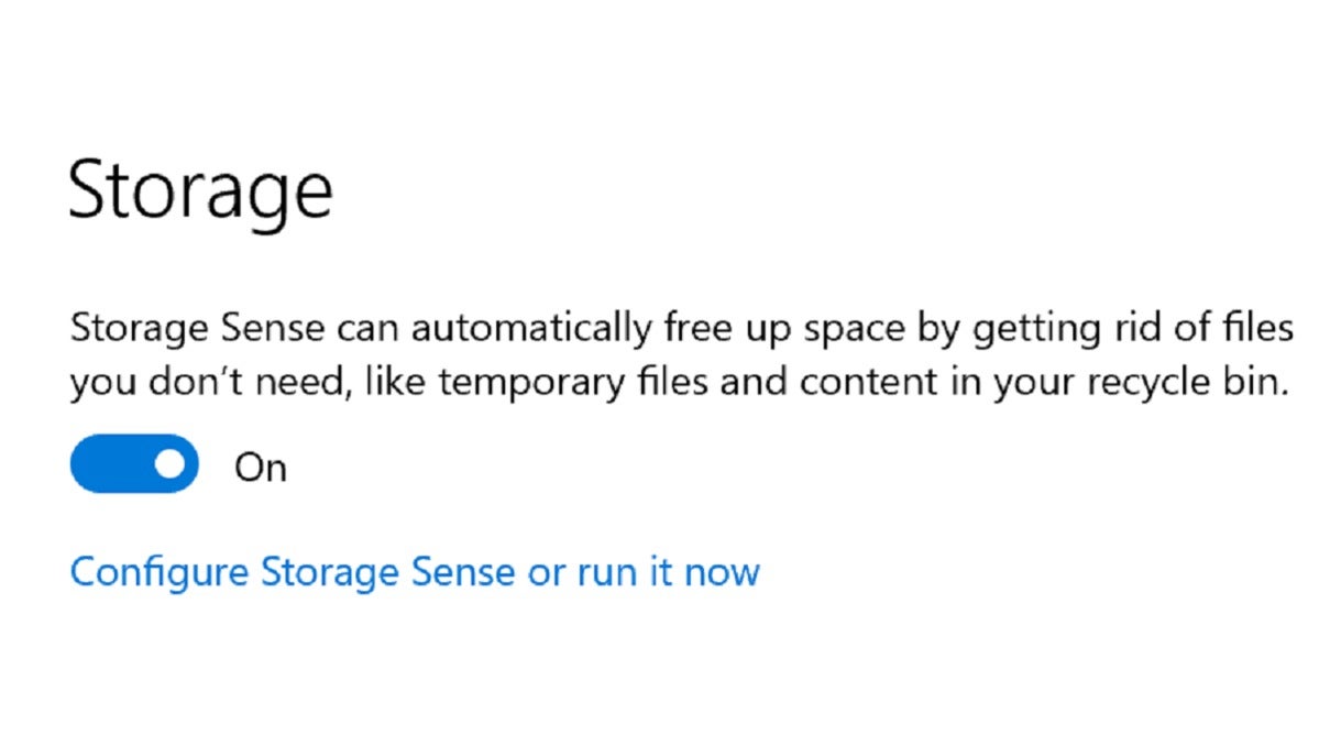 microsoft windows 10 storage sense