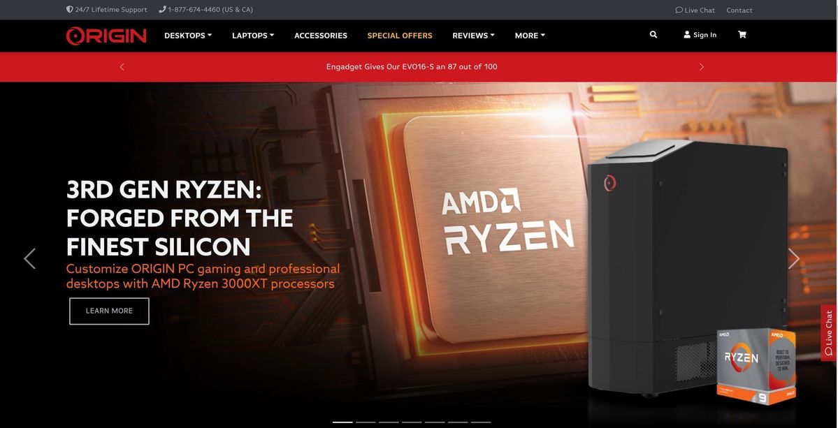 ryzen xt origin pc