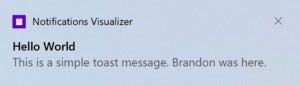 windows 10 notification