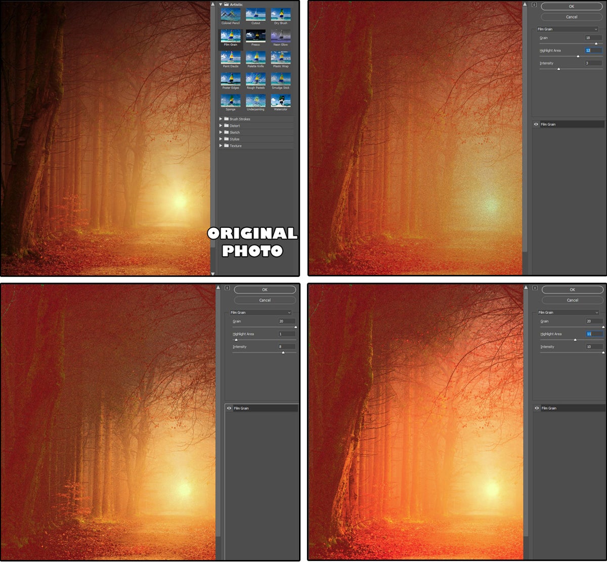 How Photoshop Artistic Filters work, with examples of our favorites