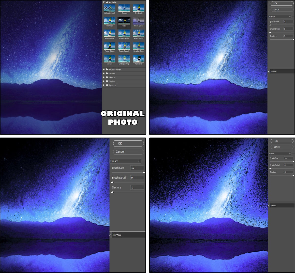 How Photoshop Artistic Filters work, with examples of our favorites