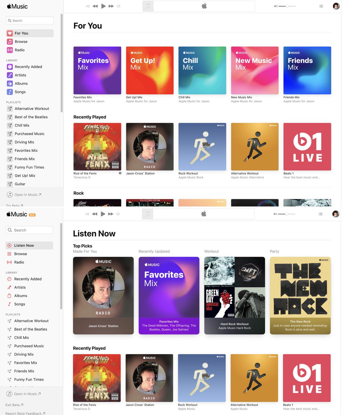 apple music beta web