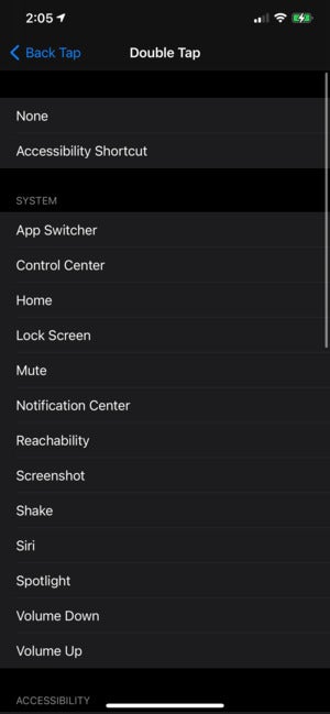 back tap options