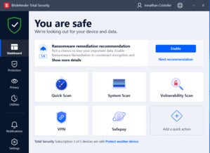 Bitdefenderdashboard