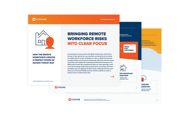 Image: Sponsored by Code42: Bringing Remote Workforce Risks into Clear Focus