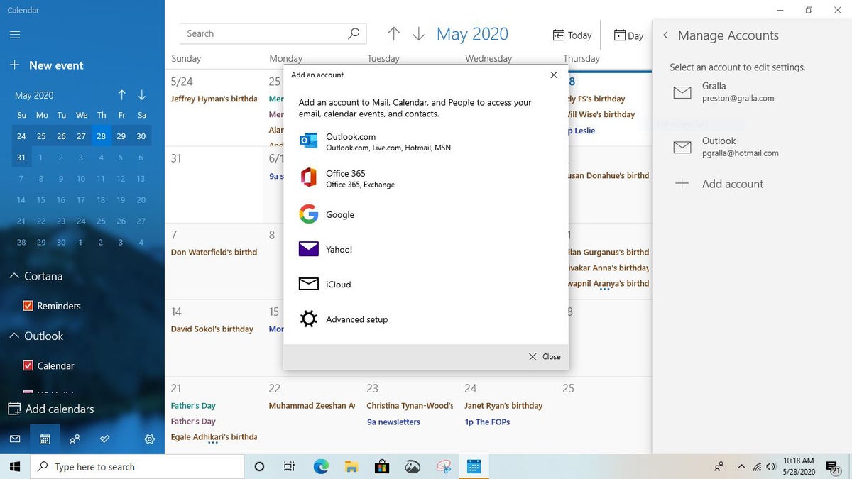 cortana tips 5 add calendar account