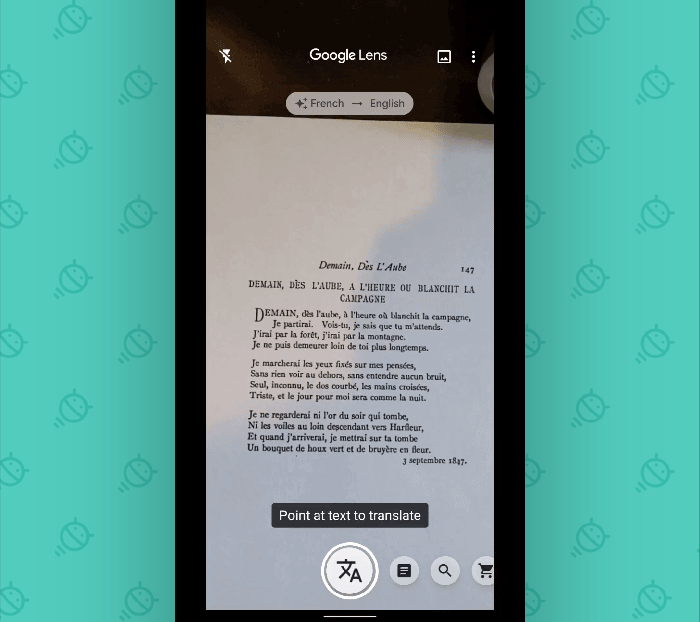 Google Lens App: Send email