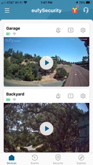 eufy cam 2 pro two cam view