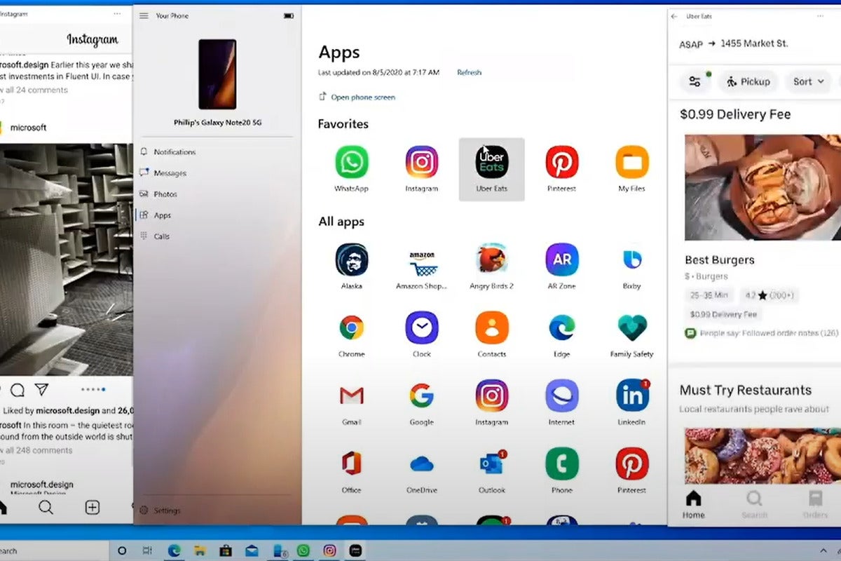 photo of Microsoft, Samsung show how you'll pin Android apps to your Windows taskbar image