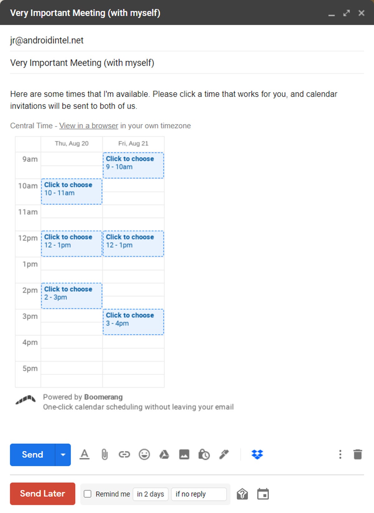 Programación del calendario de Gmail (3)