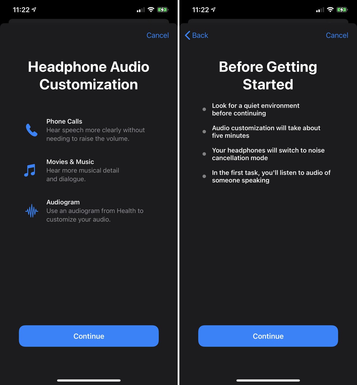 ios14 headphone accommodations