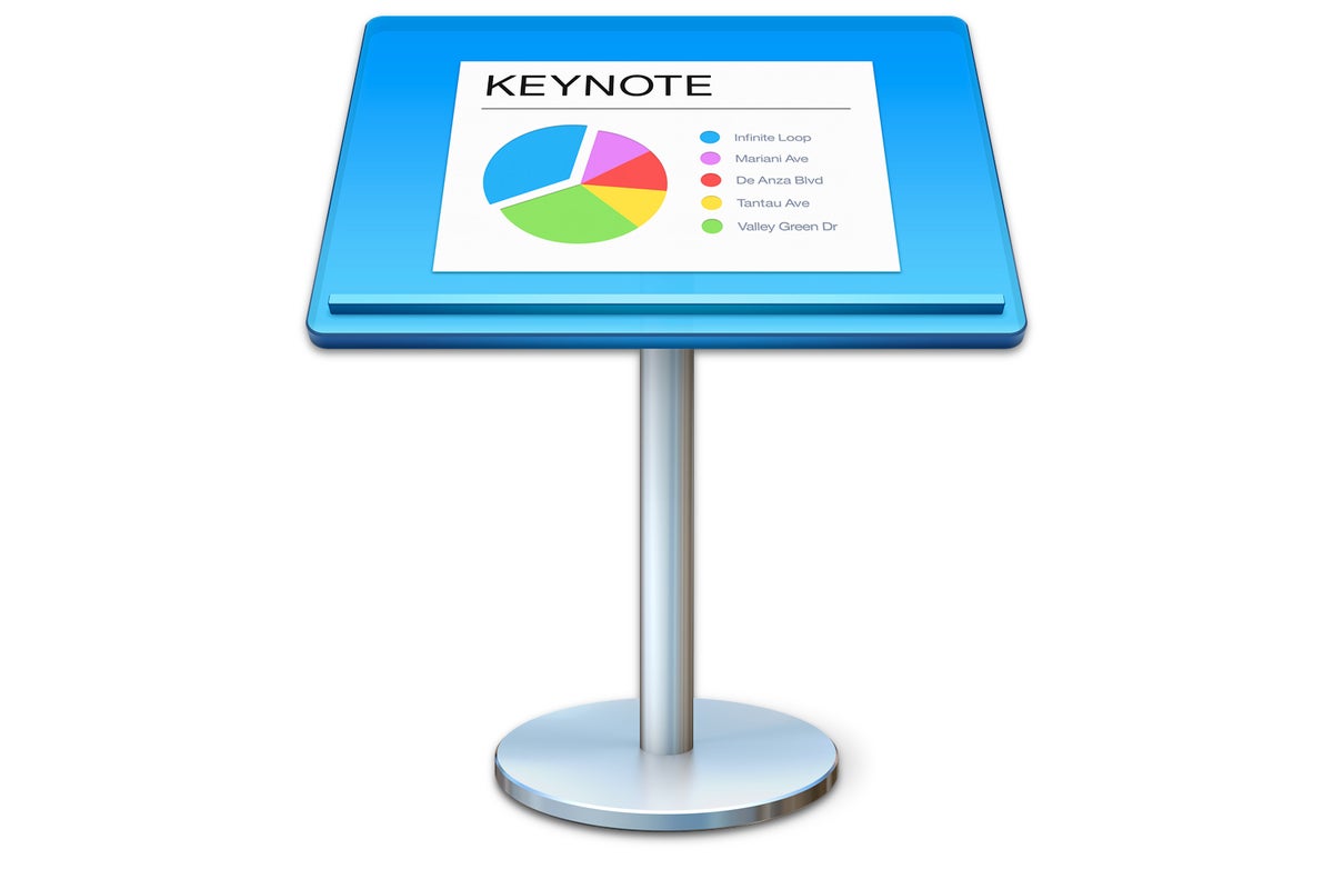 how to play a keynote presentation without full screen