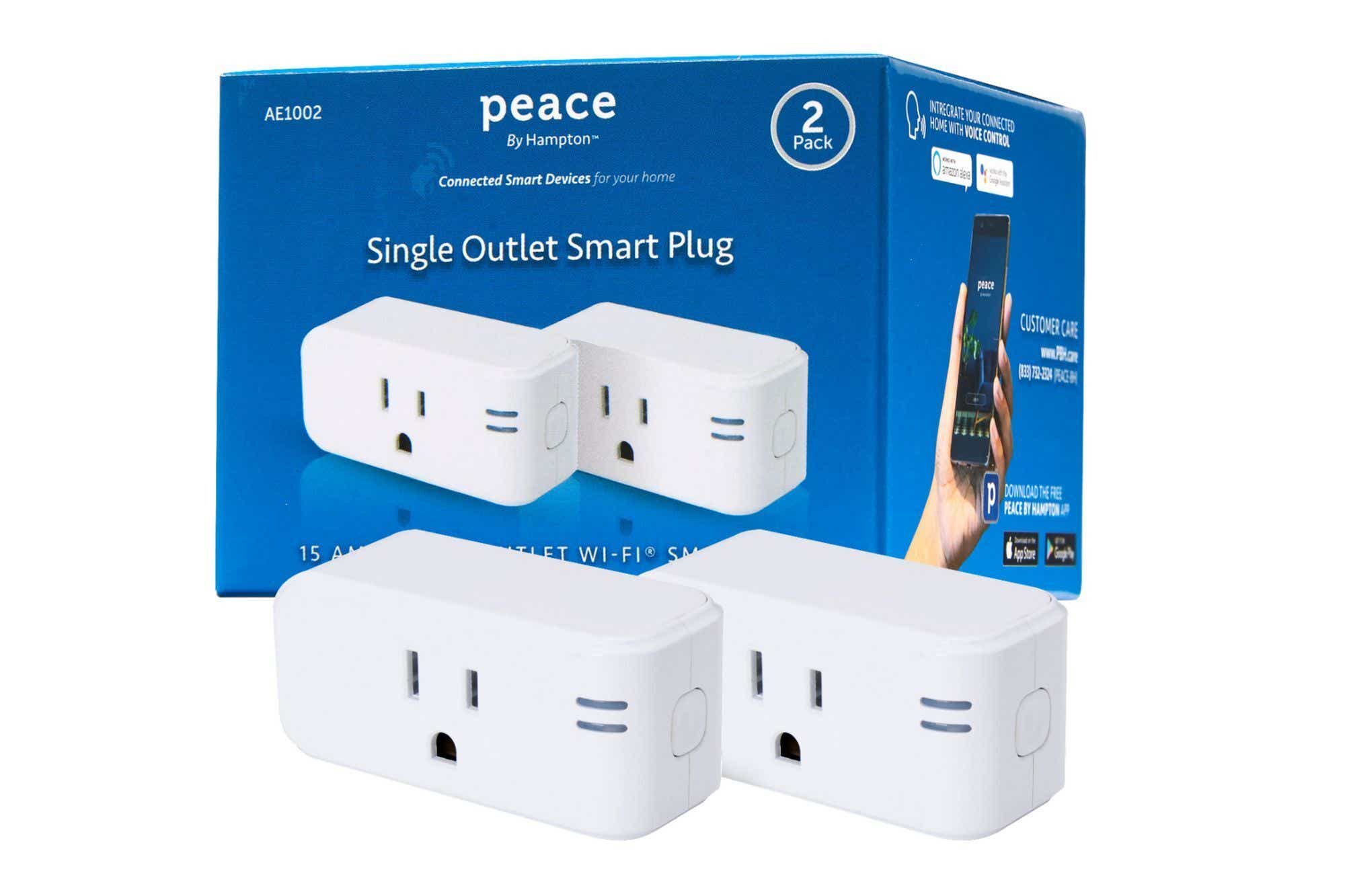 Peace by Hampton Wi-Fi smart plug (two-pack)