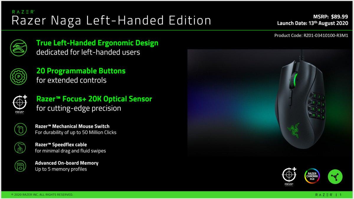 razer naga left handed edition overview