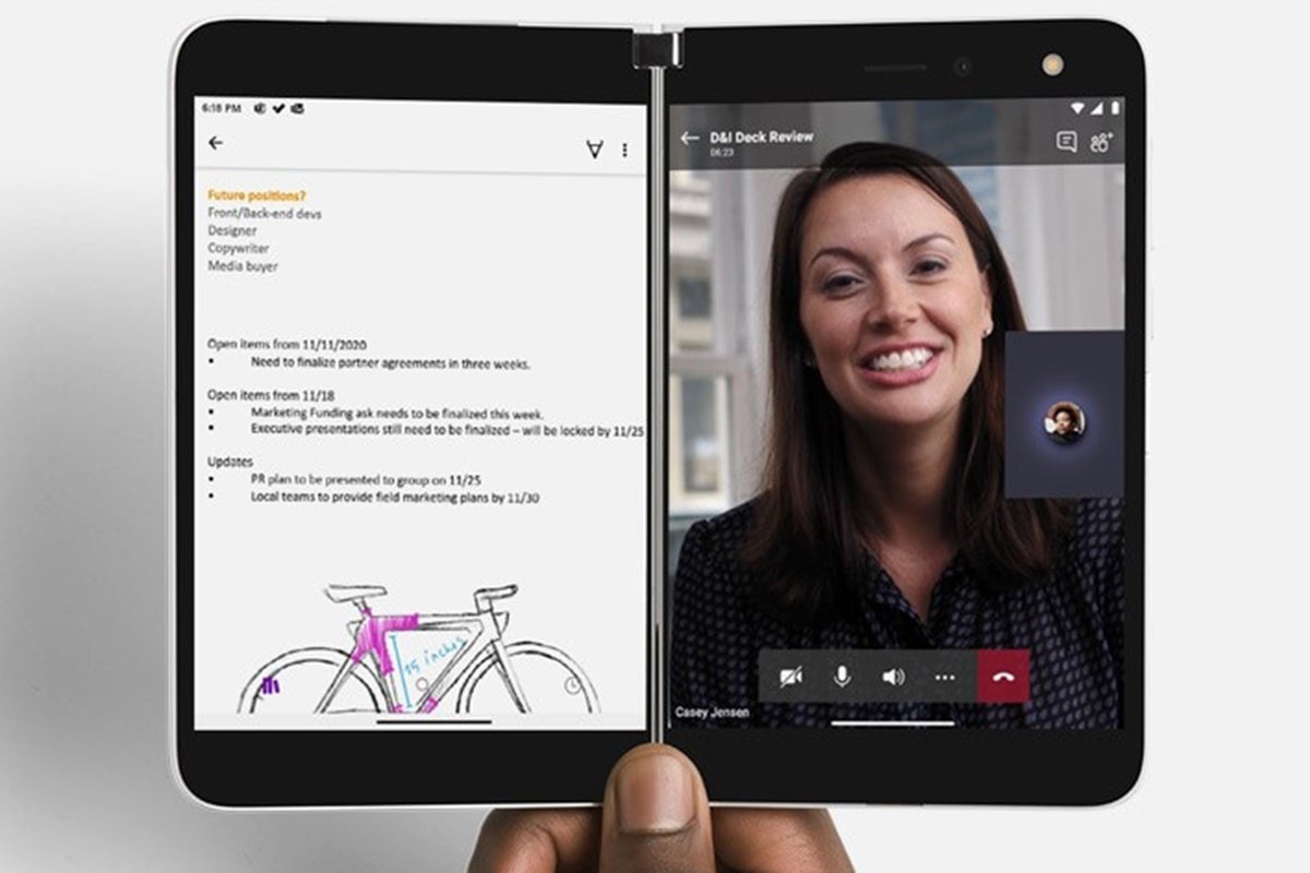 surface duo two apps