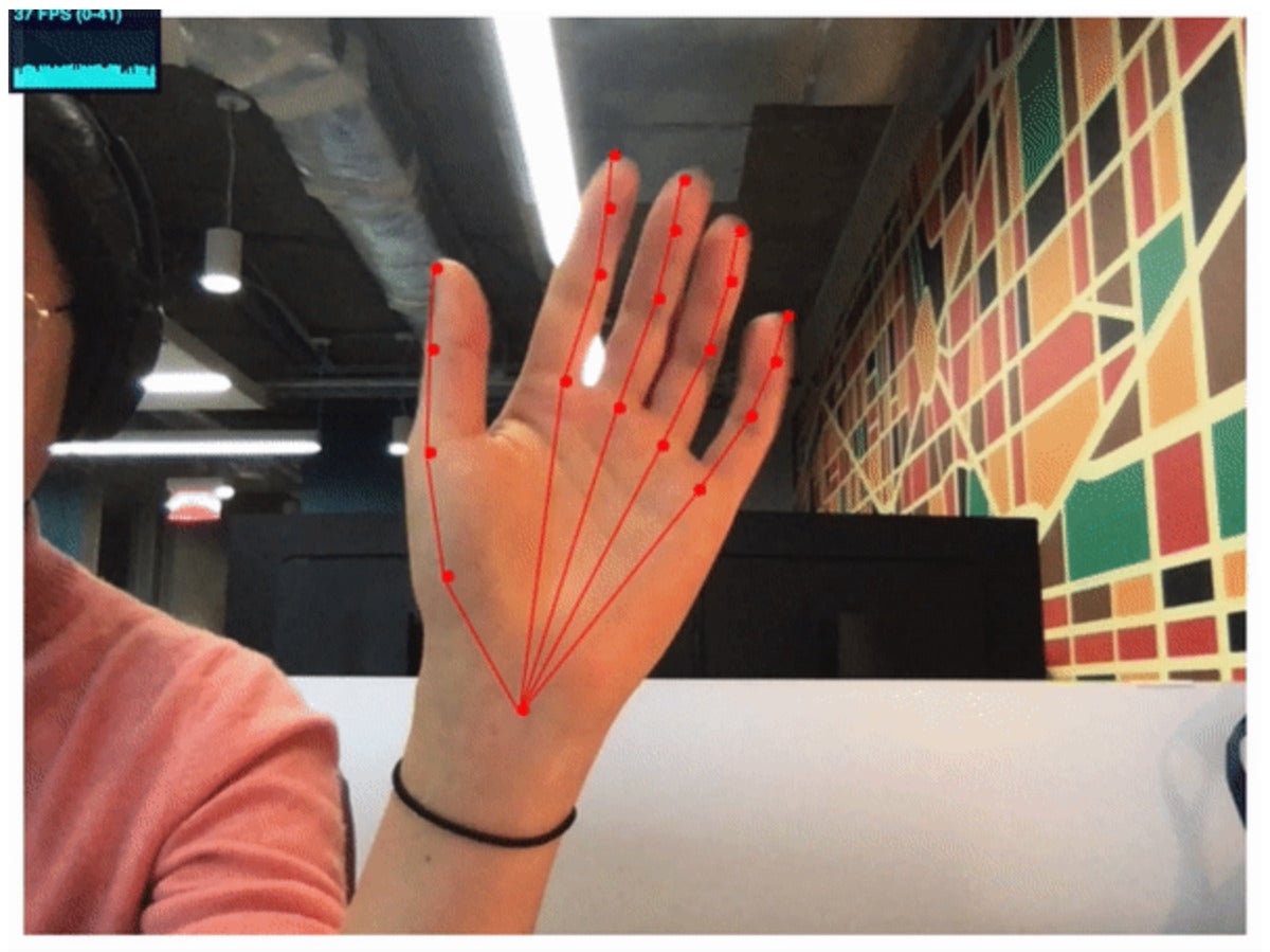 tensorflow js handpose