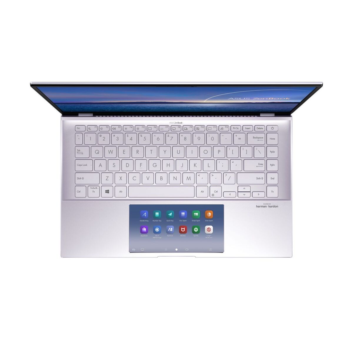 zenbook 14 ux435ea eg lilac mist asus screenpad