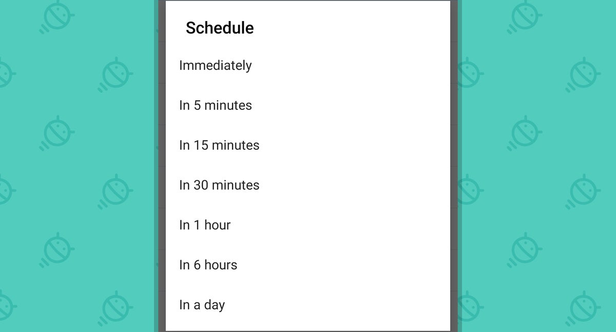 Funciones de Android 11: horario de Bouncer