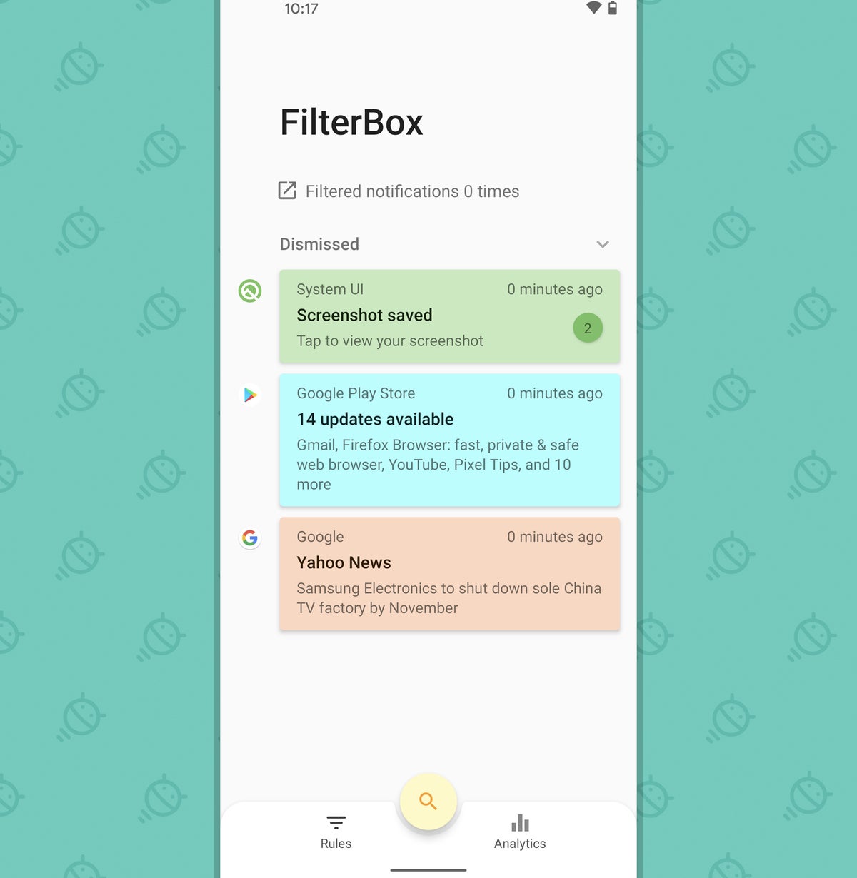Características de Android 11: FilterBox