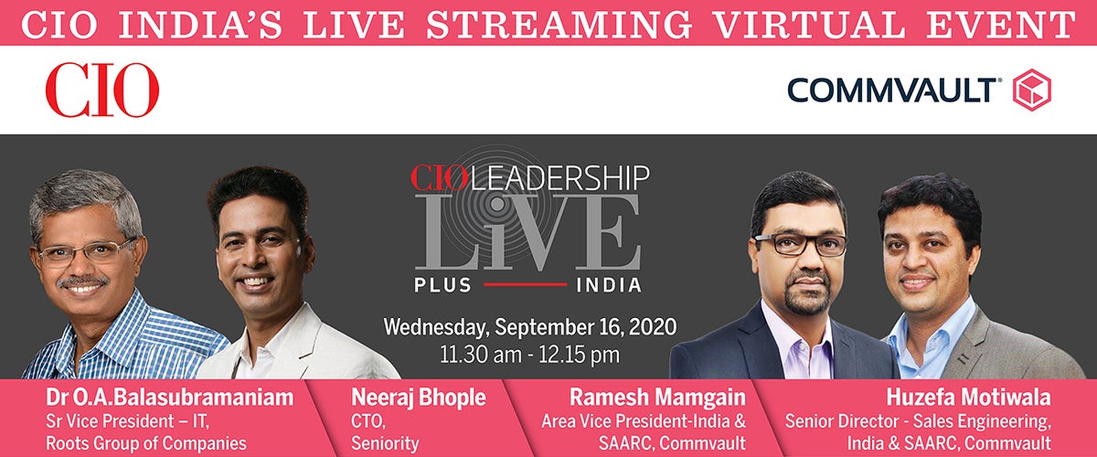 CIO Leadership Live sponsored by Commvault