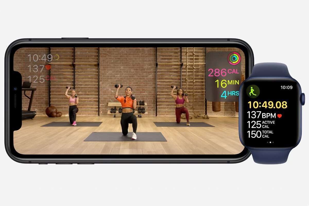 apple fitness data display
