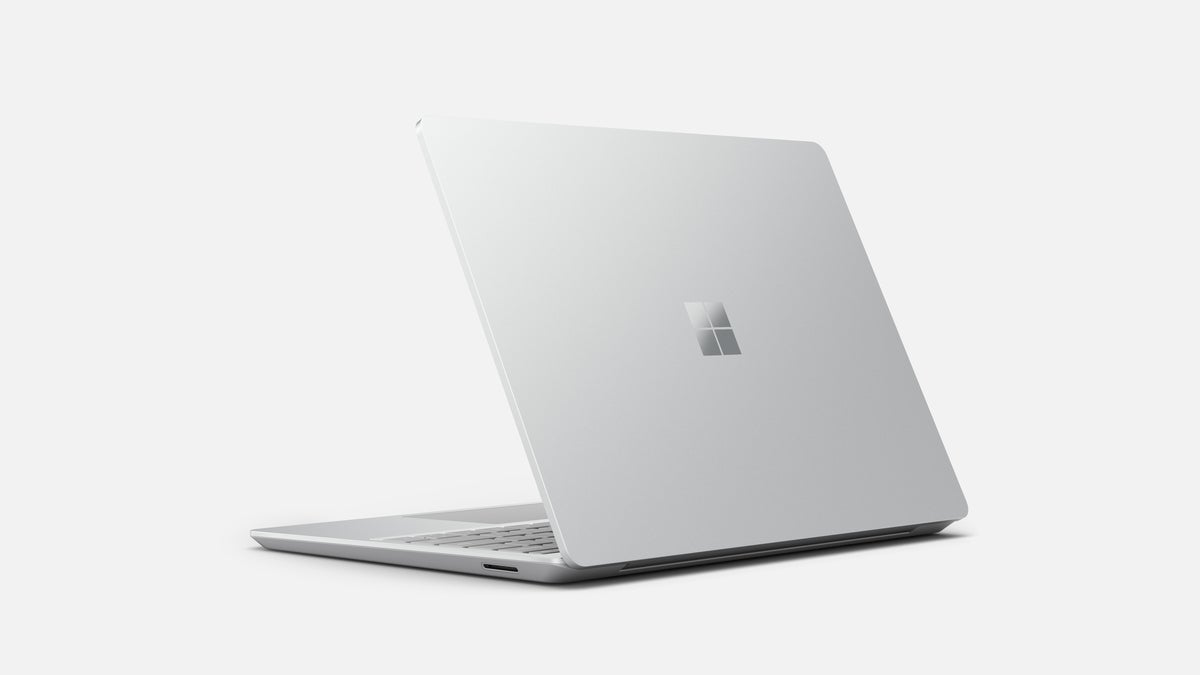 Microsoft Surface Laptop Go platinum rear