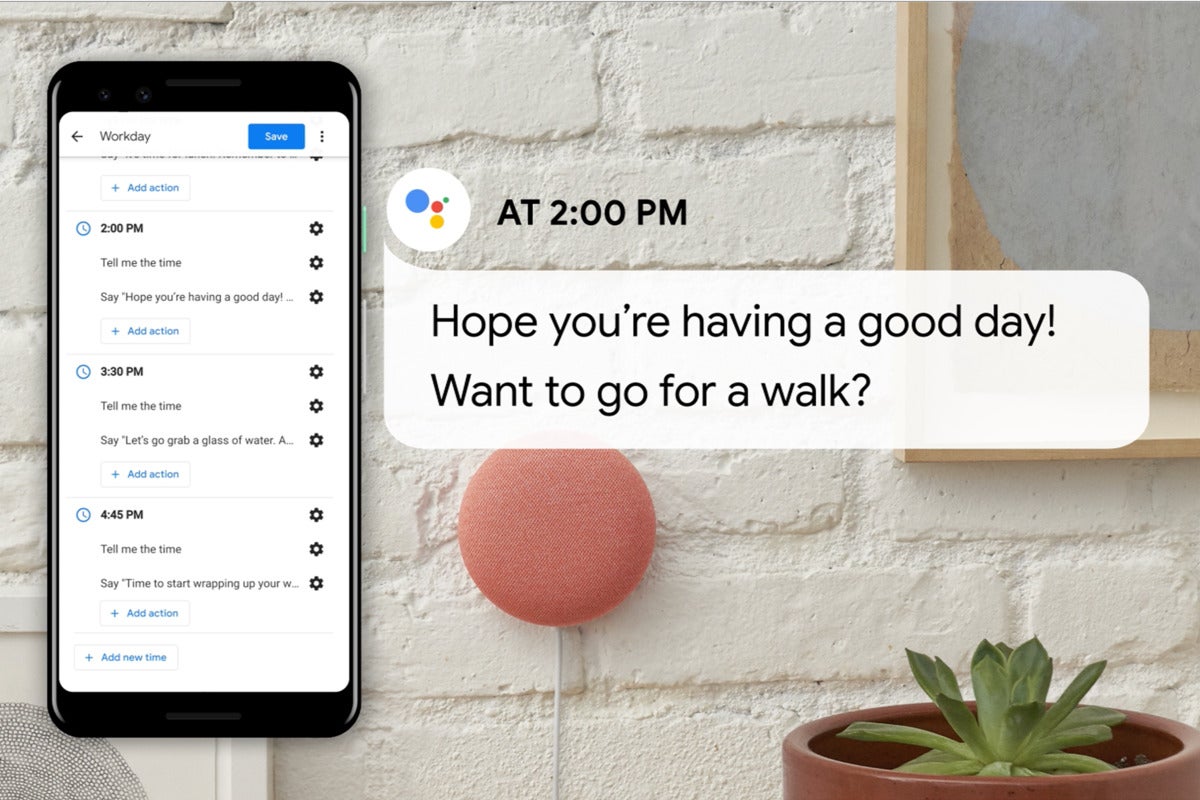 google assistant workday routine