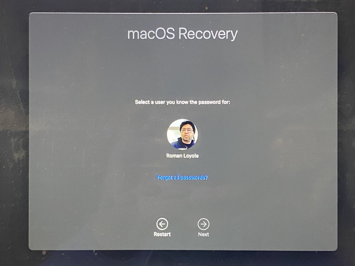 recovery key for mac