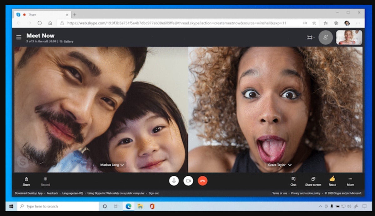 Windows 10 Skype meet now multiple people
