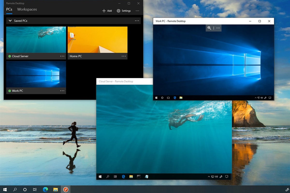 Image: Windows 10âs Remote Desktop options explained