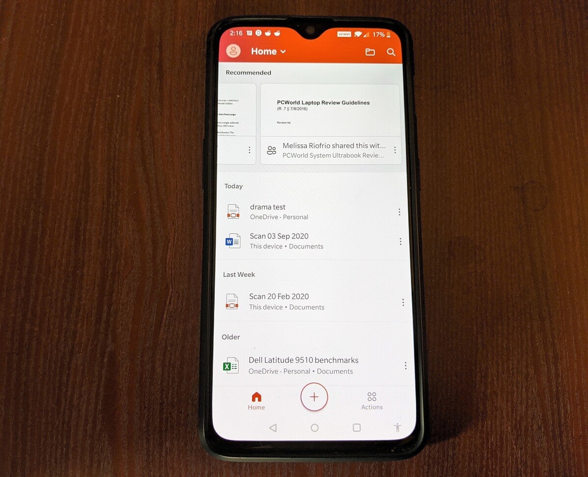 Microsoft office app for androidf