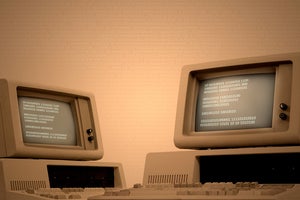 Outdated, obsolete computer systems in need of updating display binary code.
