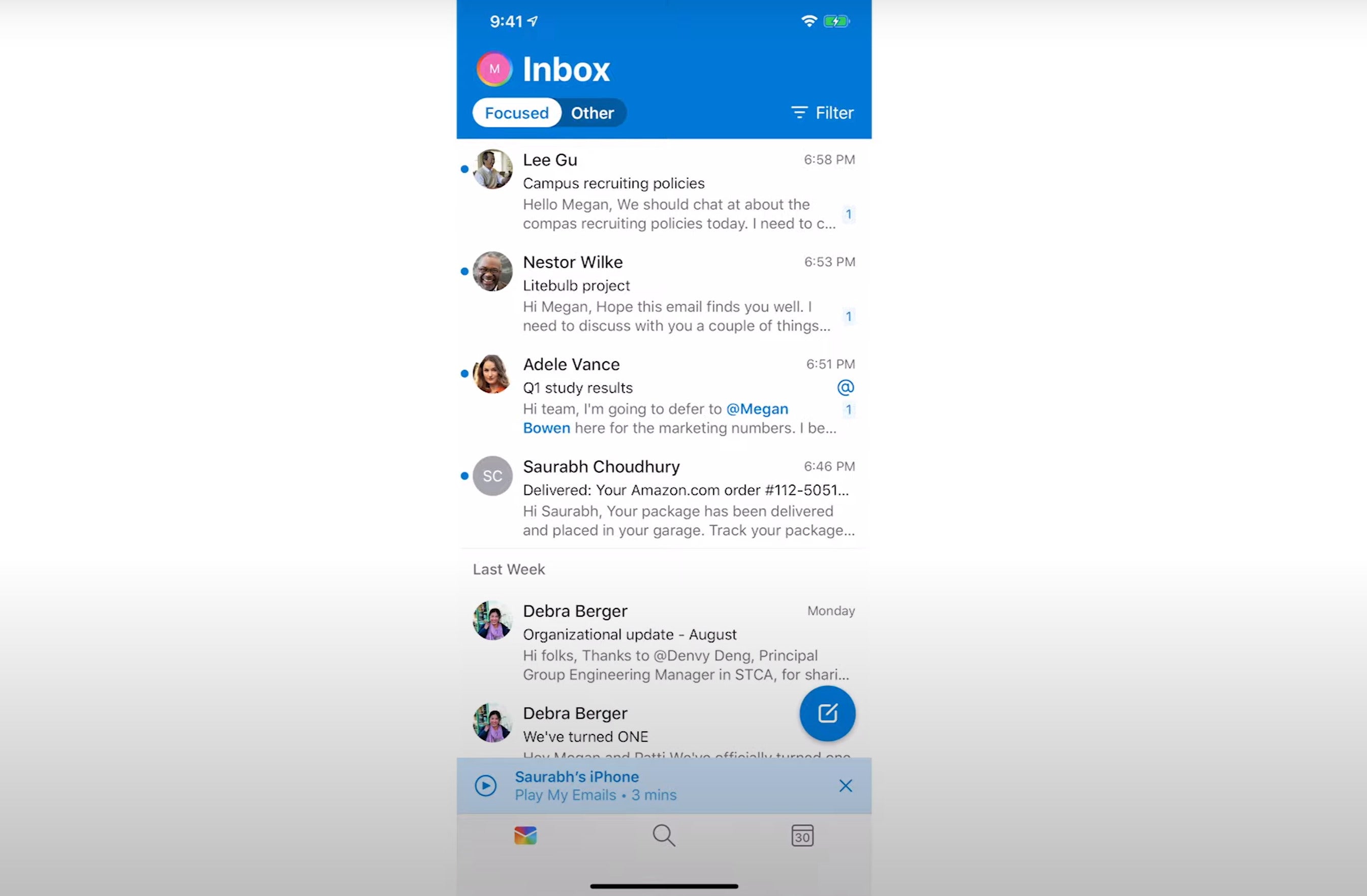 outlook live inbox other focused