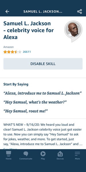 samuel l jackson app for alexa