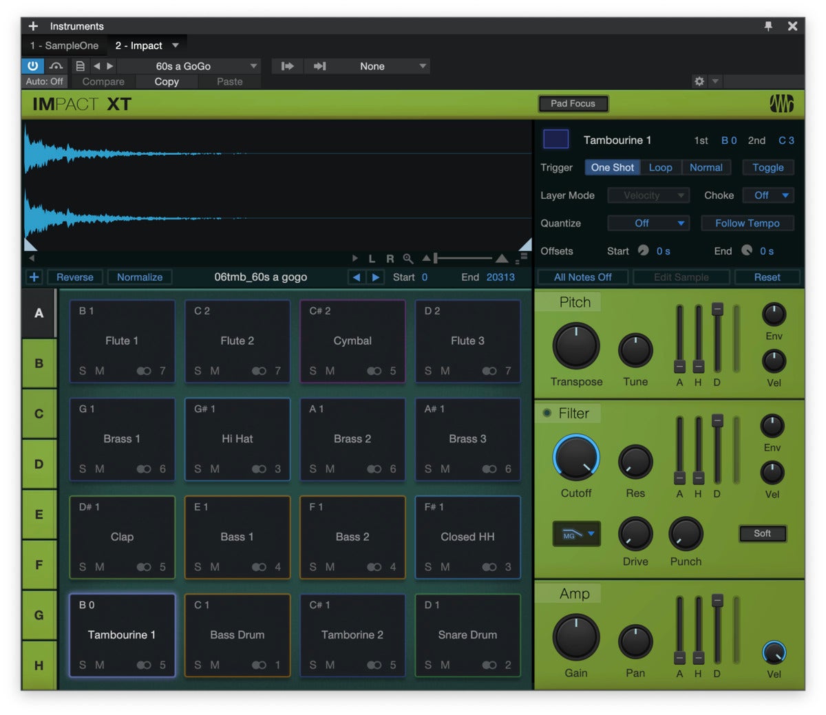 studio one 5 impact drum machine