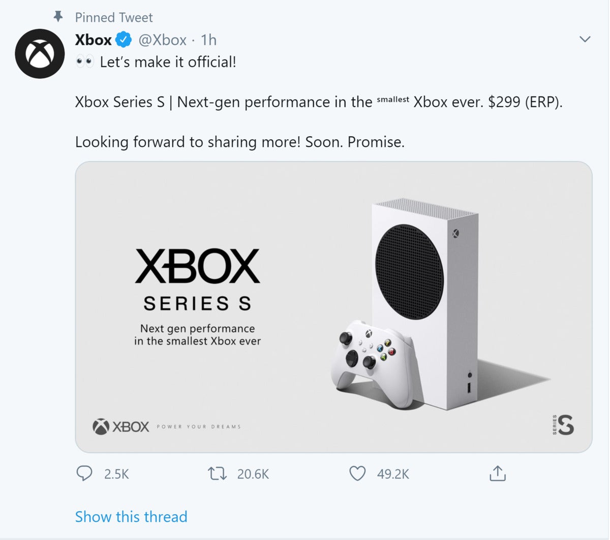 microsoft xbox one s official