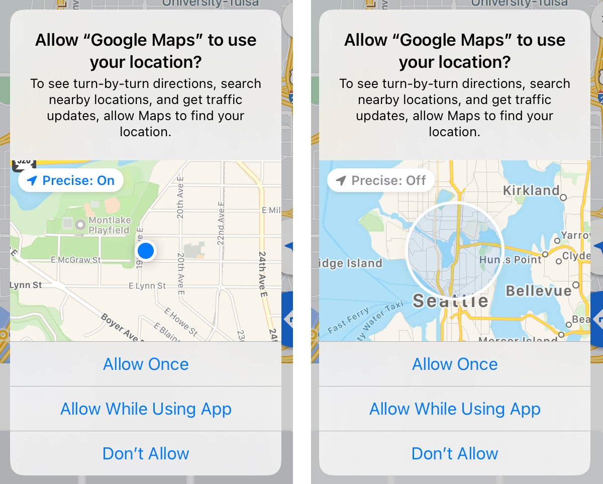 Cómo desactivar la ubicación precisa en las aplicaciones de iPhone y iPad