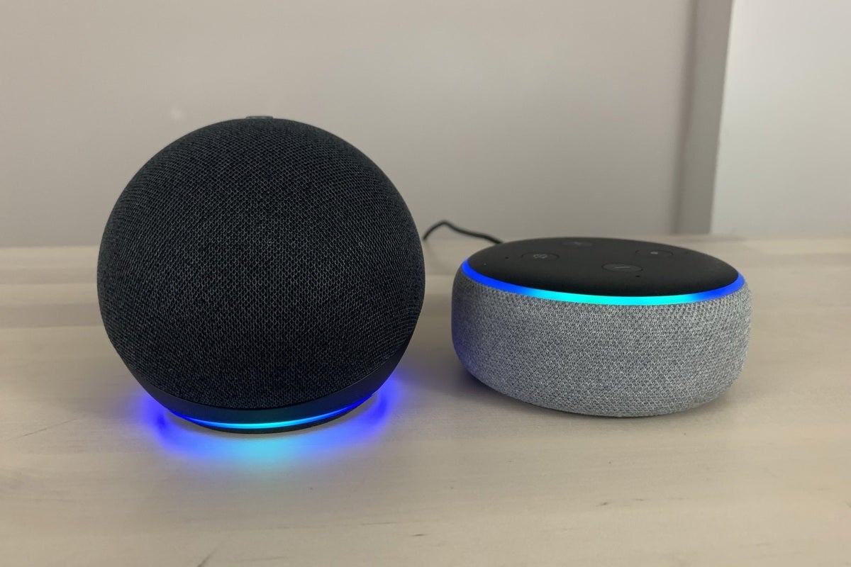 Echo Dot 4th Gen. Smart Speaker with Alexa (Twilight Blue) –