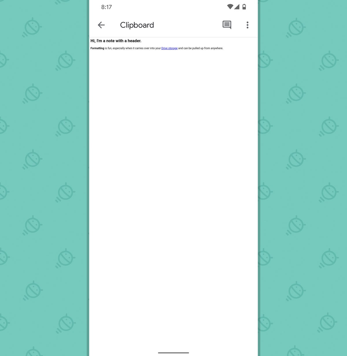 Chrome Note-Taking - Android (Viewing)