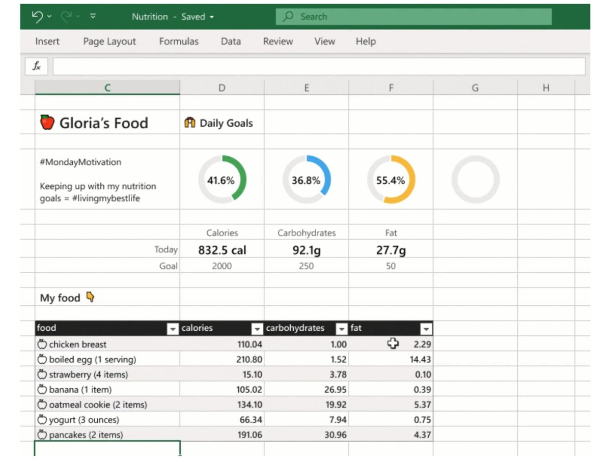 Microsoft excel data types